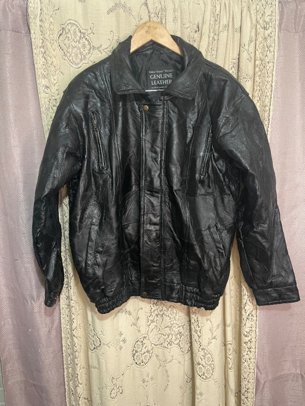 Navarre Leather Company: vintage patchwork leather jacket